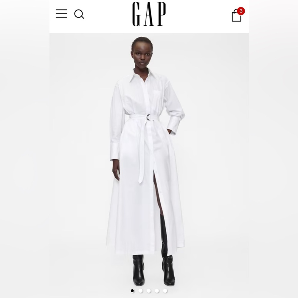 Gap cotton poplin dress
